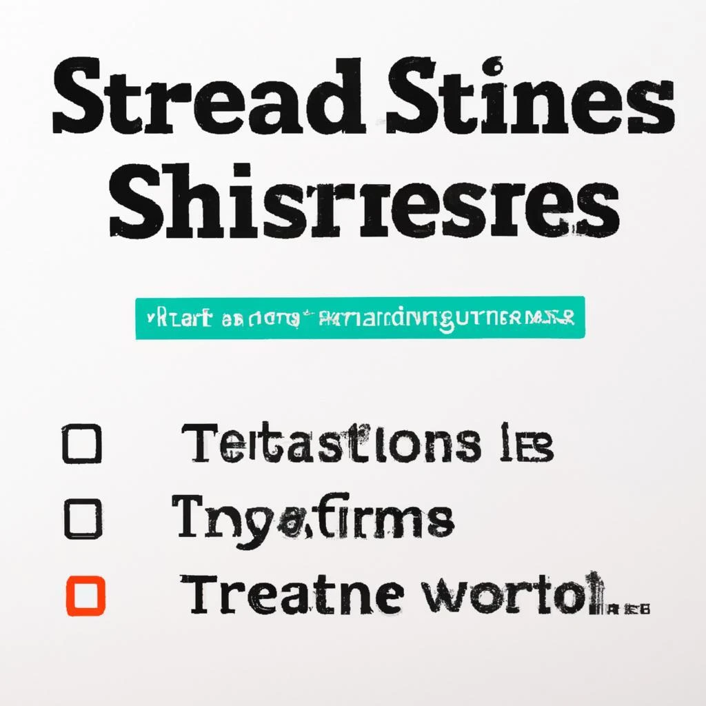 ストレス管理の技術