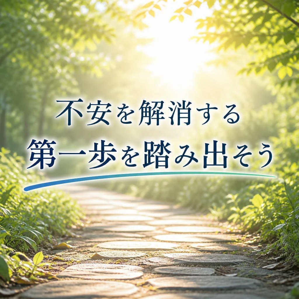 不安を解消する第一歩を踏み出そう