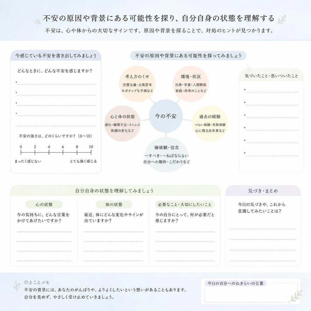 不安を抱える原因