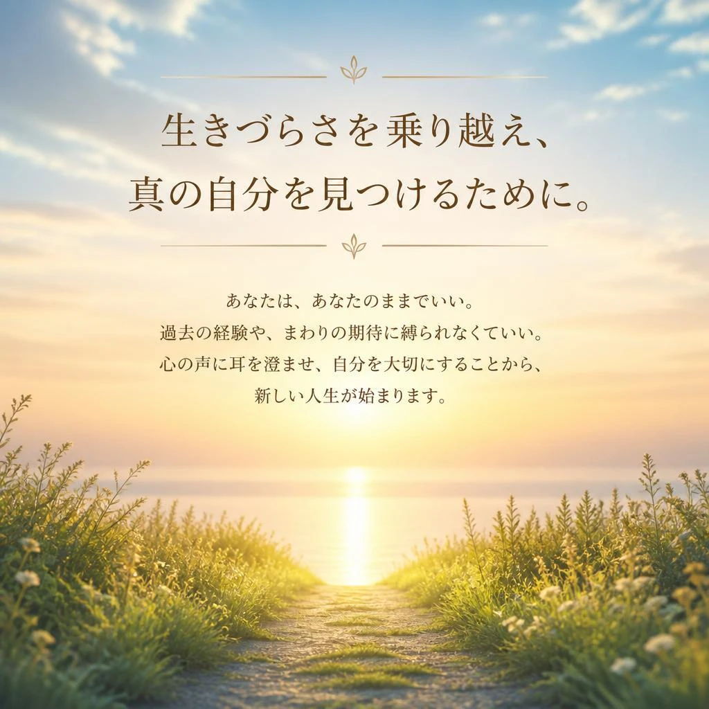 生きづらさを乗り越え、真の自分を見つけるために。