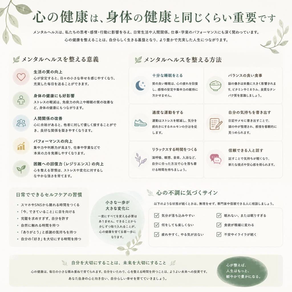メンタルヘルスの重要性