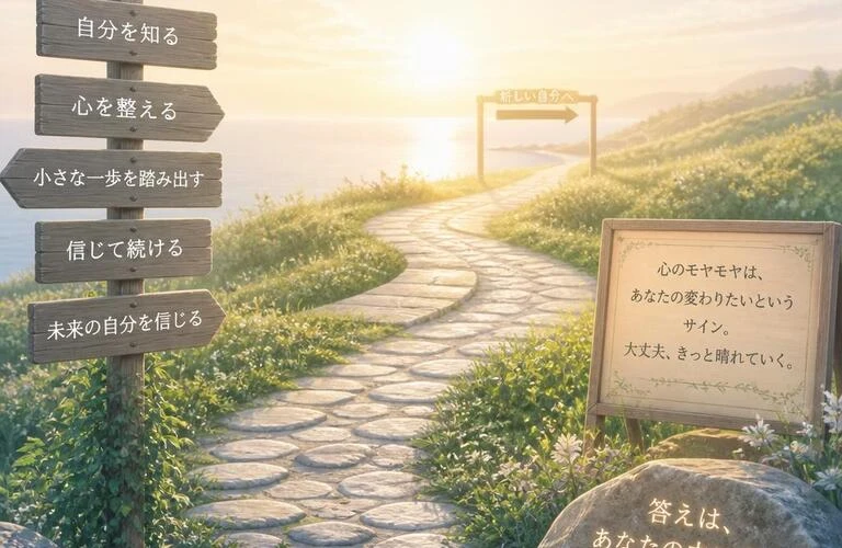 心のモヤモヤを解消するための道しるべを見つけよう。