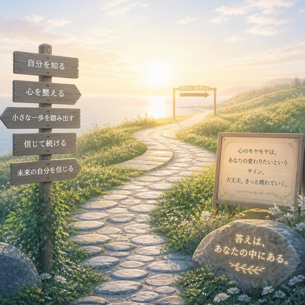 心のモヤモヤを解消するための道しるべを見つけよう。
