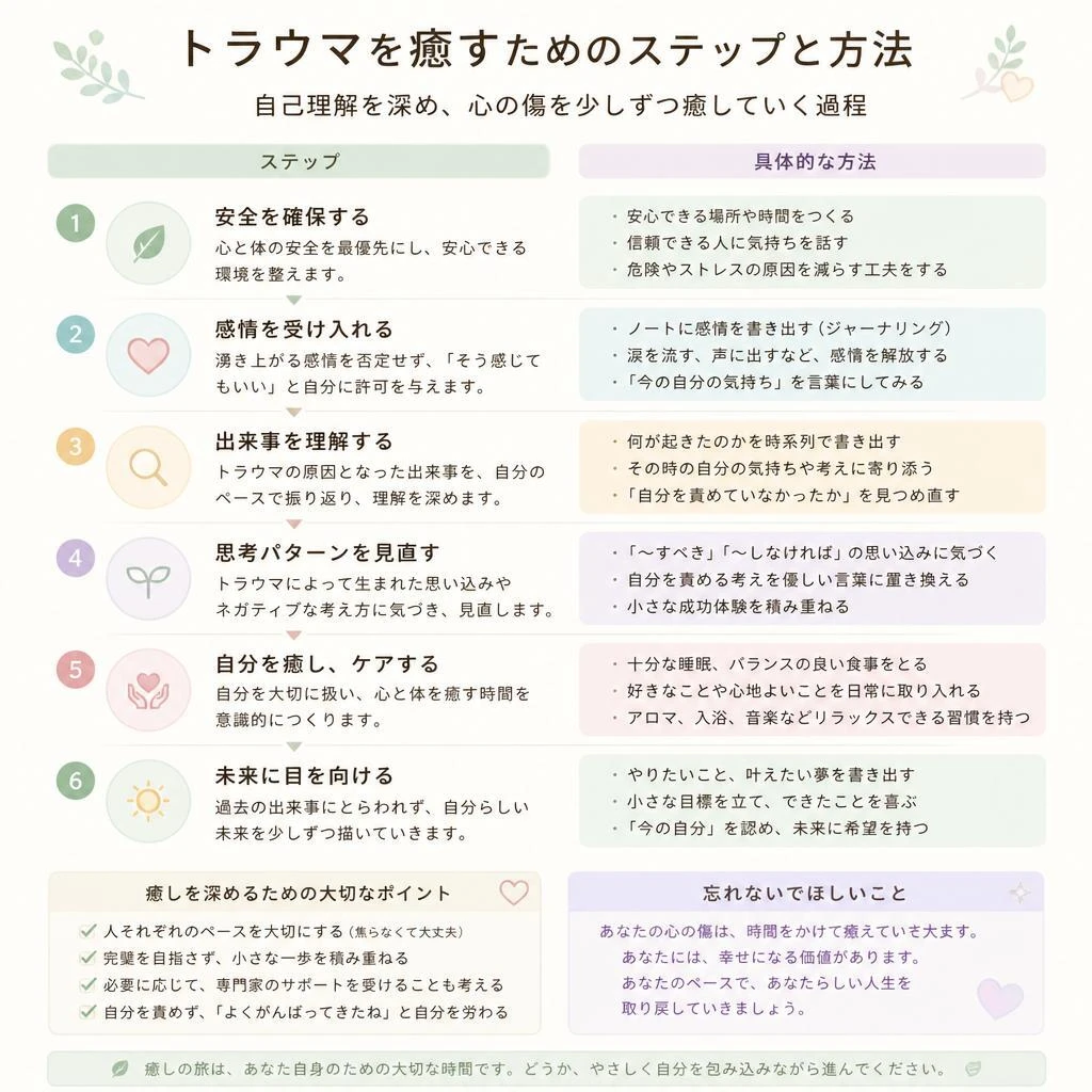 トラウマから解放されるためのステップ