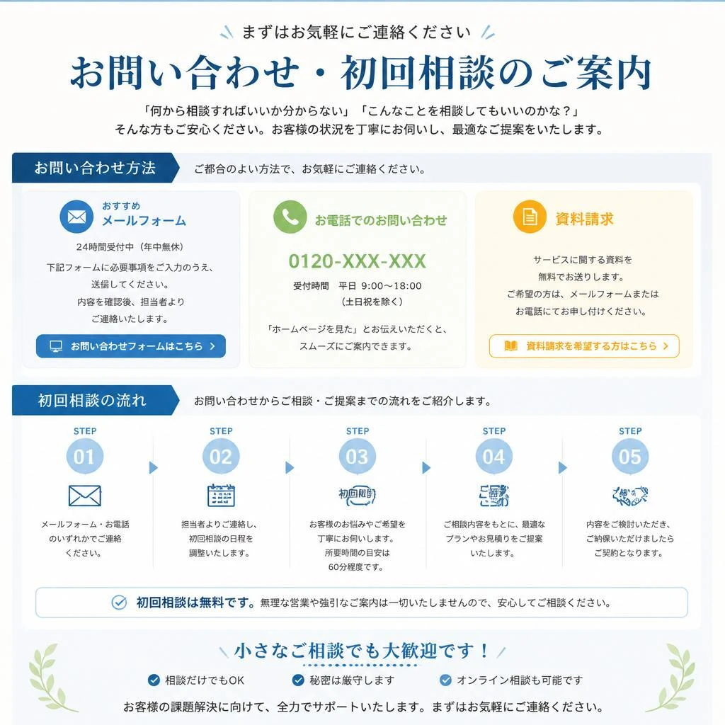 まずは一歩を踏み出してみましょう