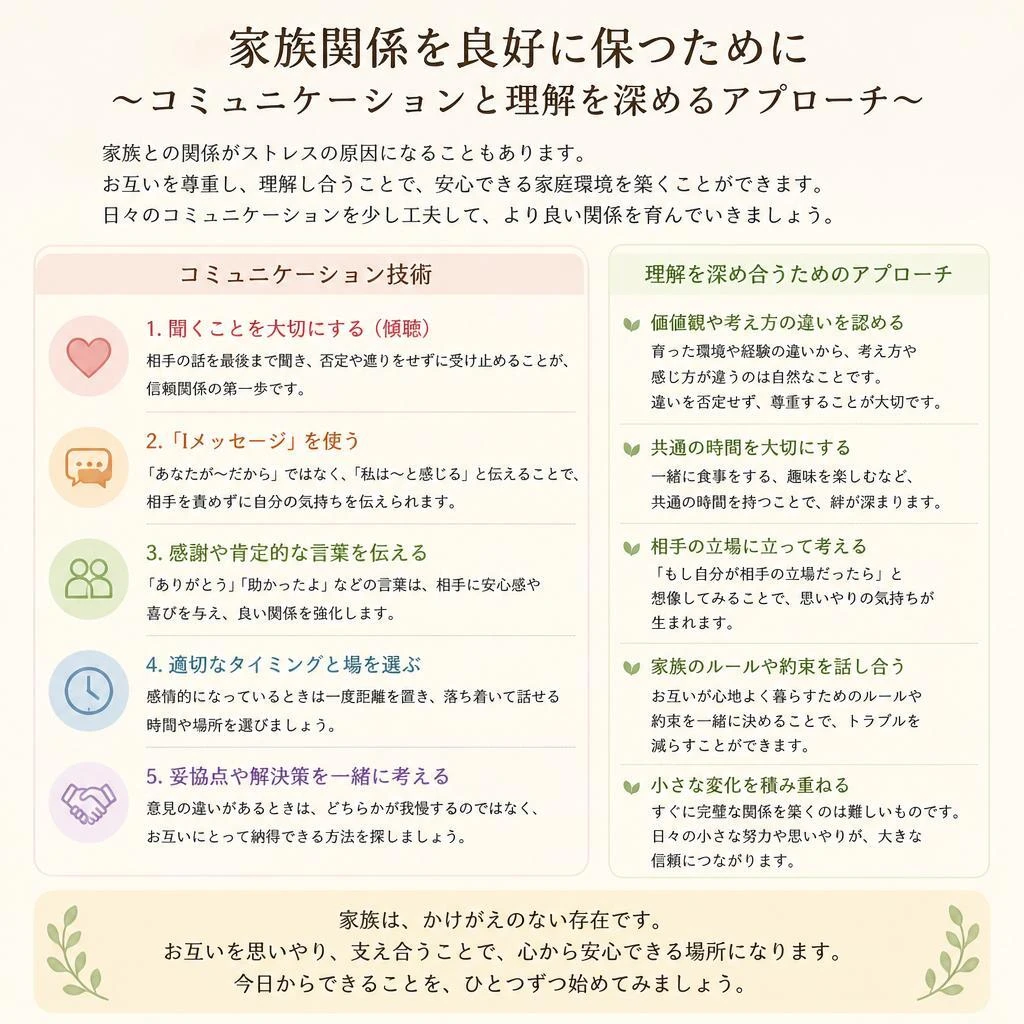 家族関係の見直し
