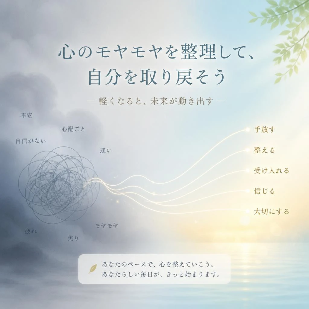 心のモヤモヤを整理して、自分を取り戻そう