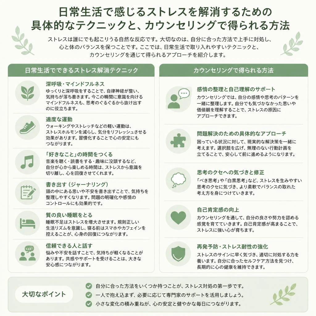 ストレス解消の秘訣